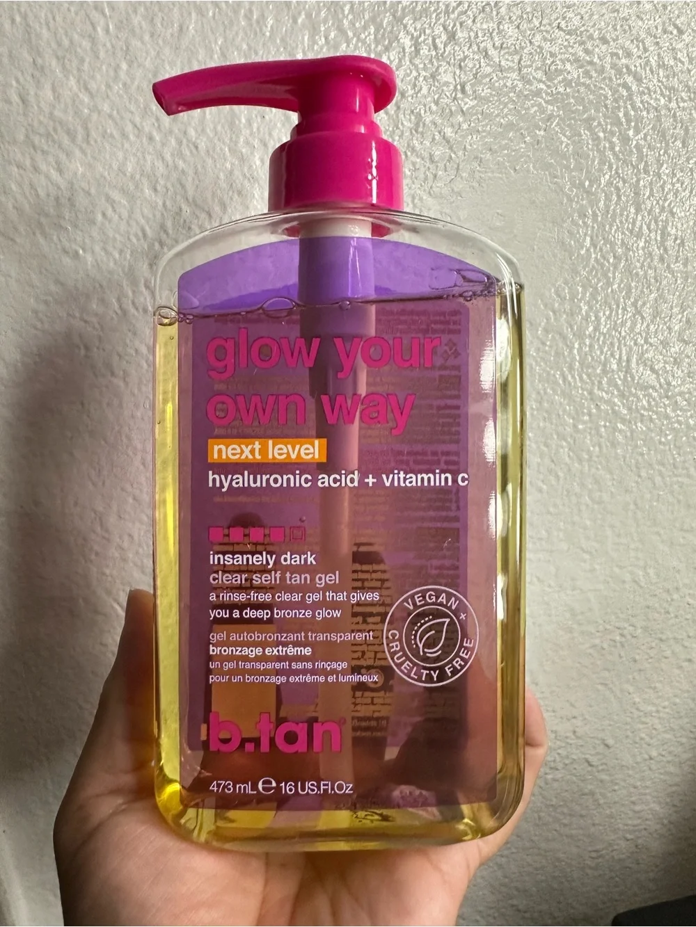 B. tan glow your own way- insanely dark
